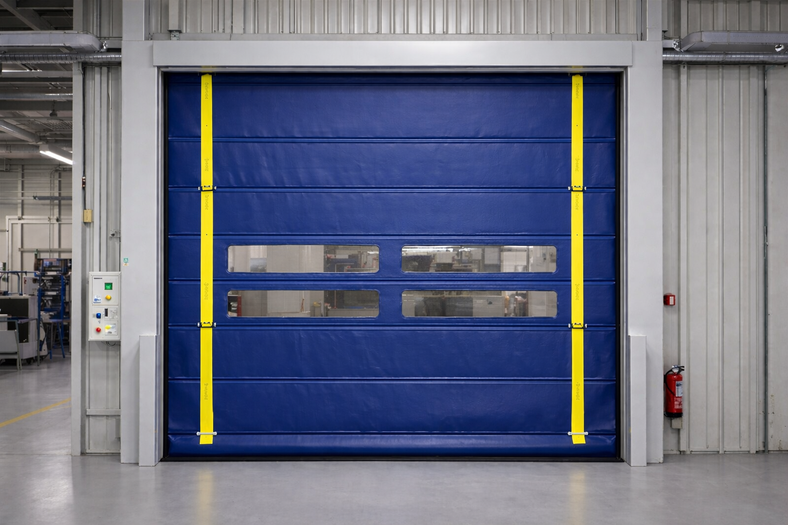 Puerta super rapida plegable industrial - Elevan