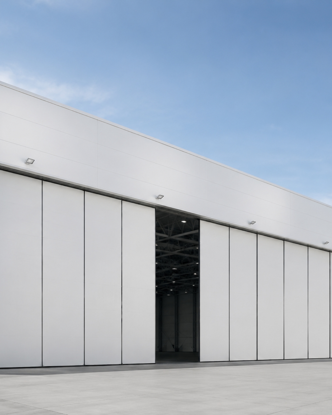 elevan puerta de hangar o grandes dimensiones